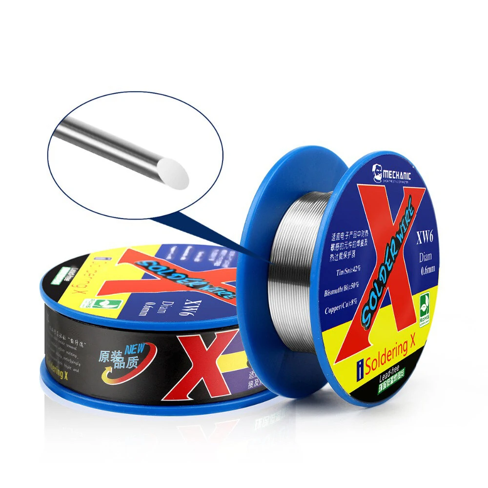 MECHANIC 50g 0.6mm Rosin Core Lead-Free Solder Wire | Sn42/Bi58 Low Melt - Image 5