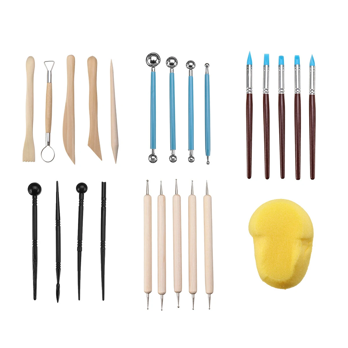 24pcs Clay Carving Tools - Polymer Modeling & Sculpture Kit for DIY Pottery Craft - Image 2