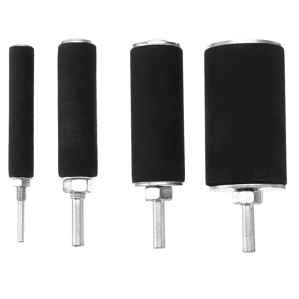 20Pcs Sanding Drum Kit - 80/120 Grit Rubber Mandrels for Drill Press Woodworking - Image 4