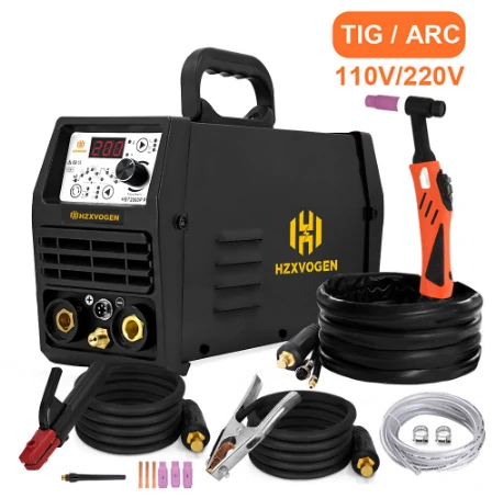HZXVOGEN TIG200P TIG Welding Machine - 110V/220V 2-in-1 Pulse MMA & HF Argon - Image 2