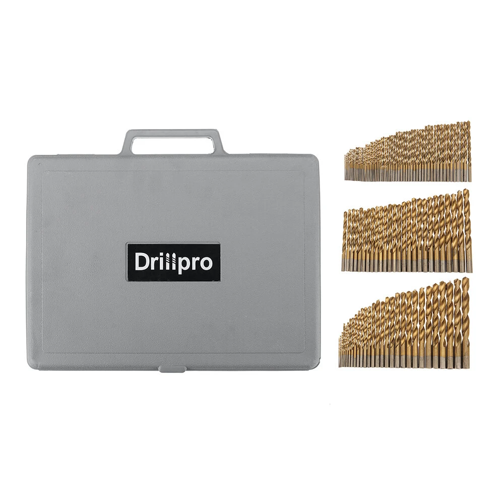 Drillpro 115pcs Titanium Drill Bit Set | 1/16-1/2 Inch | For Wood & Metal - Image 3