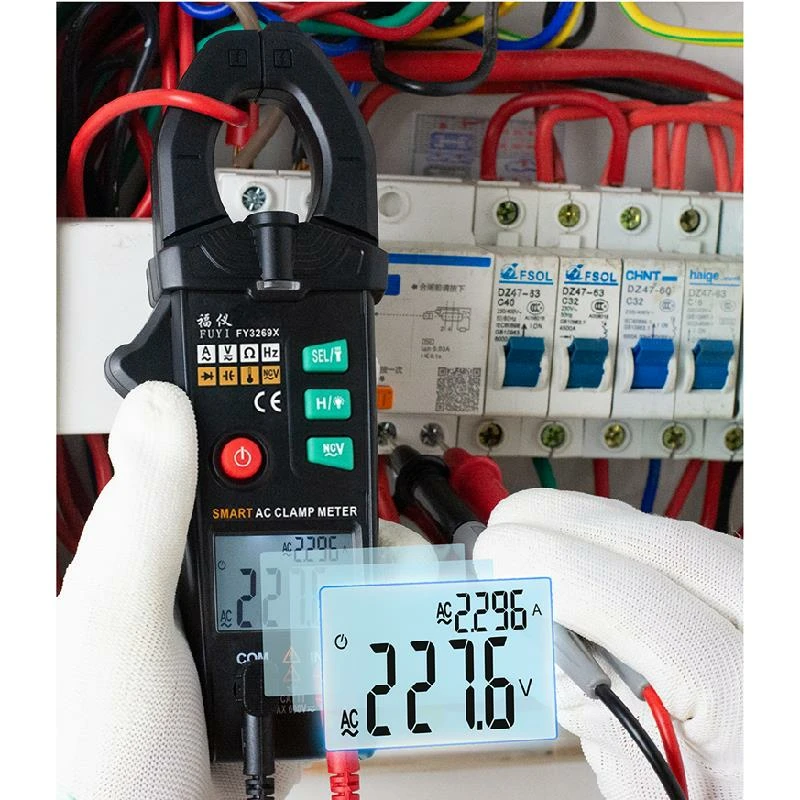 FUYI FY3269X Digital Clamp Meter | 10000 Counts, Capacitance & Temperature - Image 2