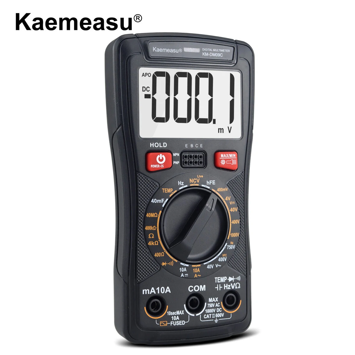 Kaemeasu KM-DM09A Digital Multimeter - True RMS NCV | AC/DC Voltage Current - Image 3