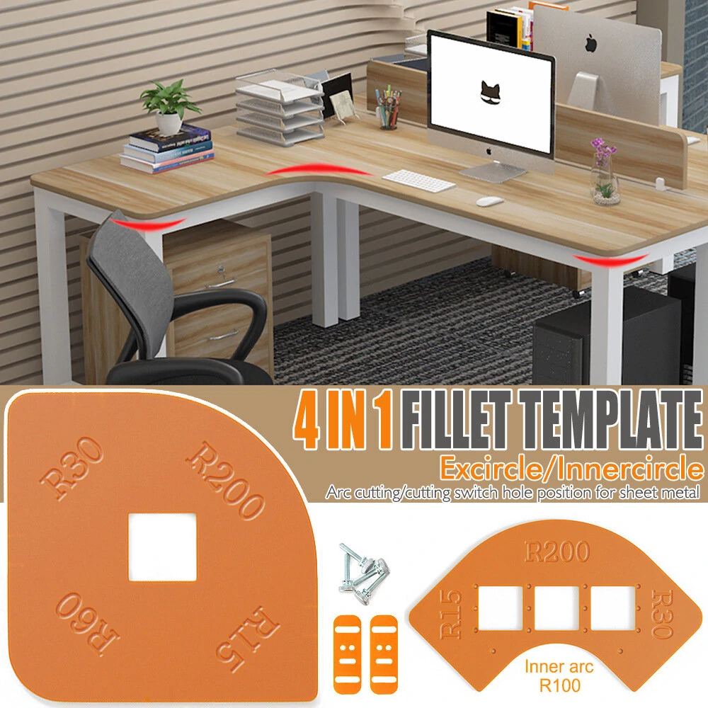 Woodworking Router Corner Radius Templates Jig - R5 to R40 Arc Set | Router Table Tool - Image 2