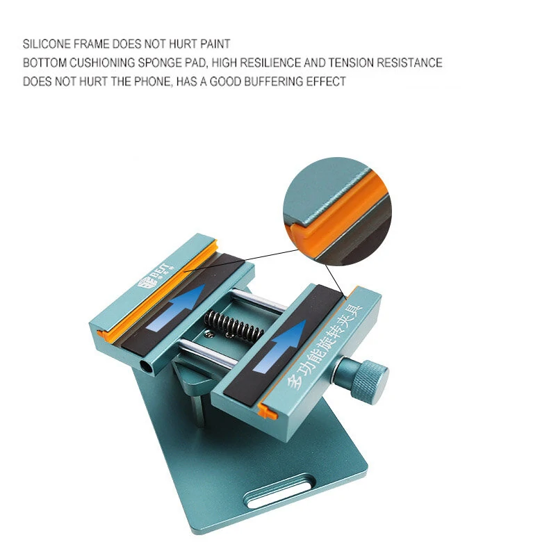 Mobile Phone Repair Fixture - Rotating Back Cover & Battery Removal Clamp - Image 3