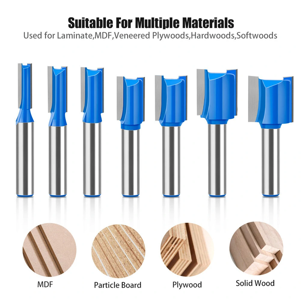 Carbide Tipped Straight Router Bit - 8mm Shank 20mm Cut Length | 6-20mm Diameter - Image 5