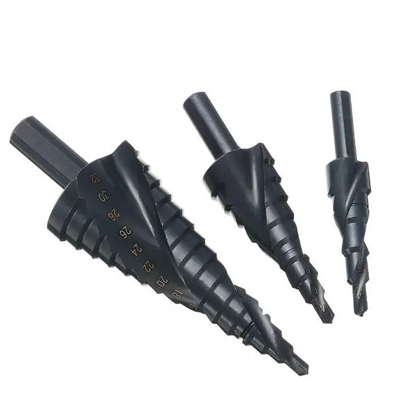 3pcs HSS Step Drill Bits Set - 4-12/20/32mm | Spiral Grooved Hole Cutter - Image 2