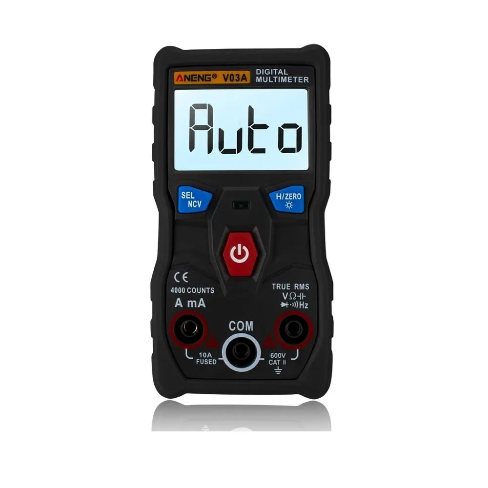 ANENG V03A True RMS Digital Multimeter - 4000 Counts, Auto-Ranging, NCV & Frequency - Image 3