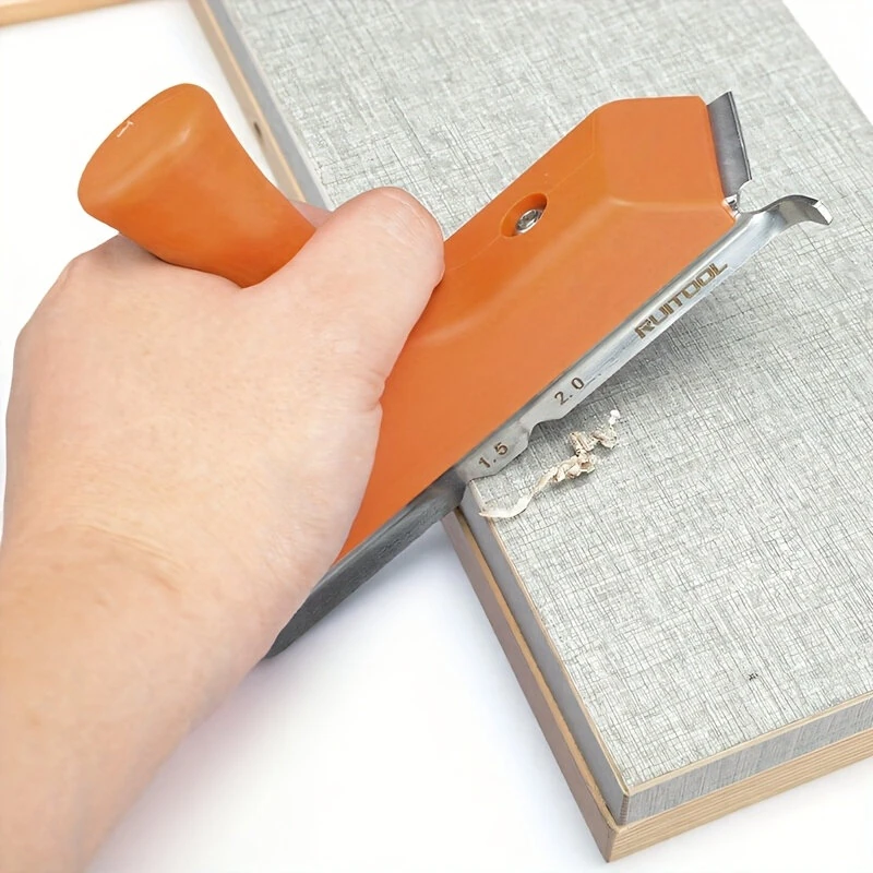 Handheld Edge Banding Trimmer - High-Quality Steel Blade for Wood PVC ABS Veneer | R15 R20 Chamfer Cutter - Image 2