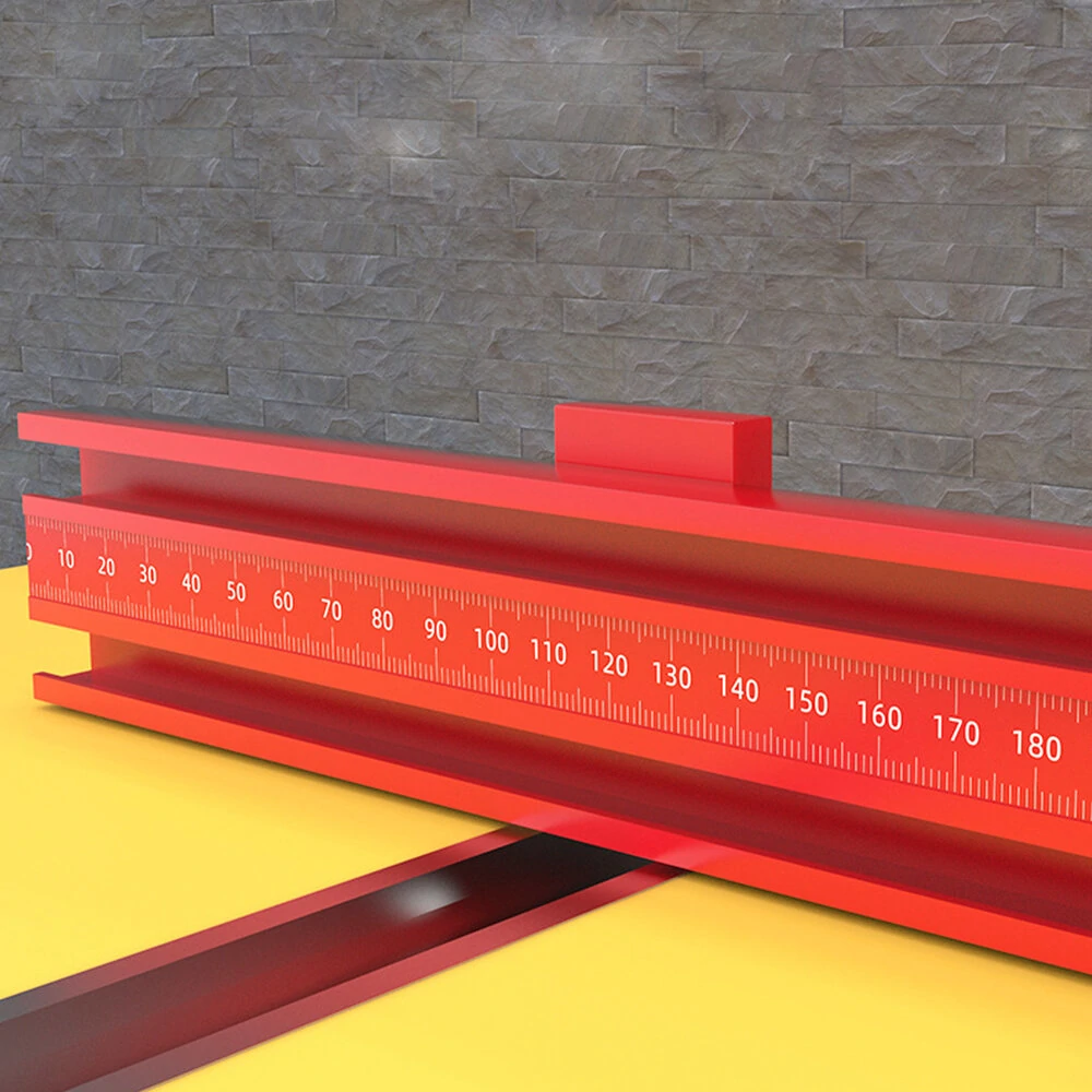 Aluminum Alloy Woodworking Guide Rail Fence - 600mm Table Saw Cutting Track & Parallel Guide System - Image 4