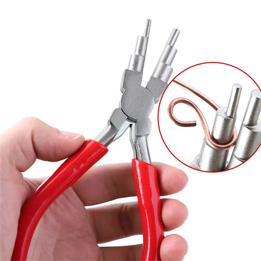 Jewelry Pliers - 6 Inch Round & Needle Nose for Wire Wrapping & Rings - Image 2