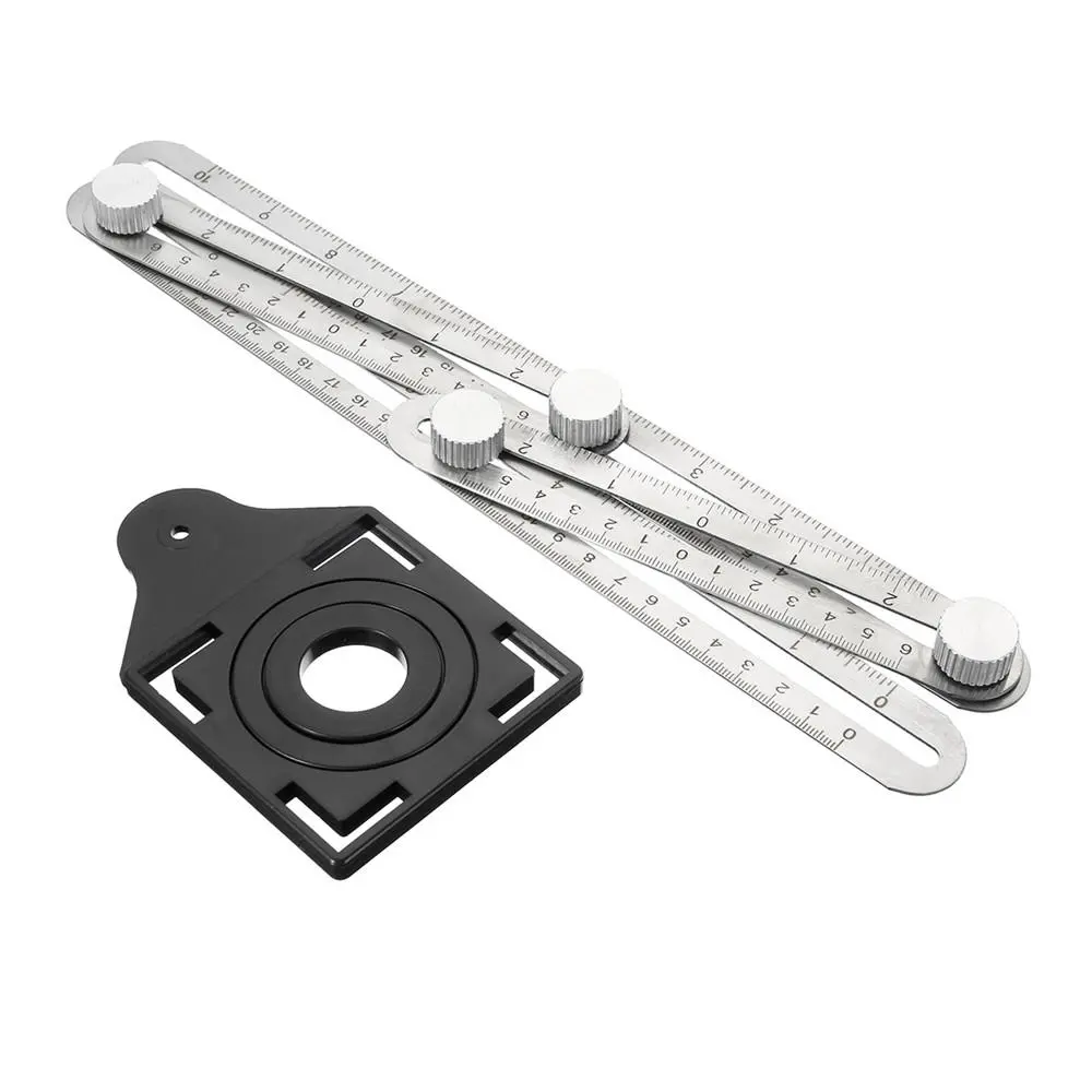 Stainless Steel Folding Ruler Gauge | 4-Square Feet with Drill Guide - Image 2