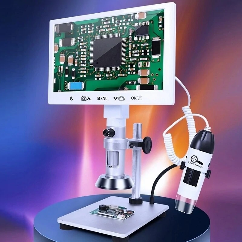7-inch Ultra-HD Digital Microscope | 16MP Dual Lens | PCB & Phone Repair - Image 3