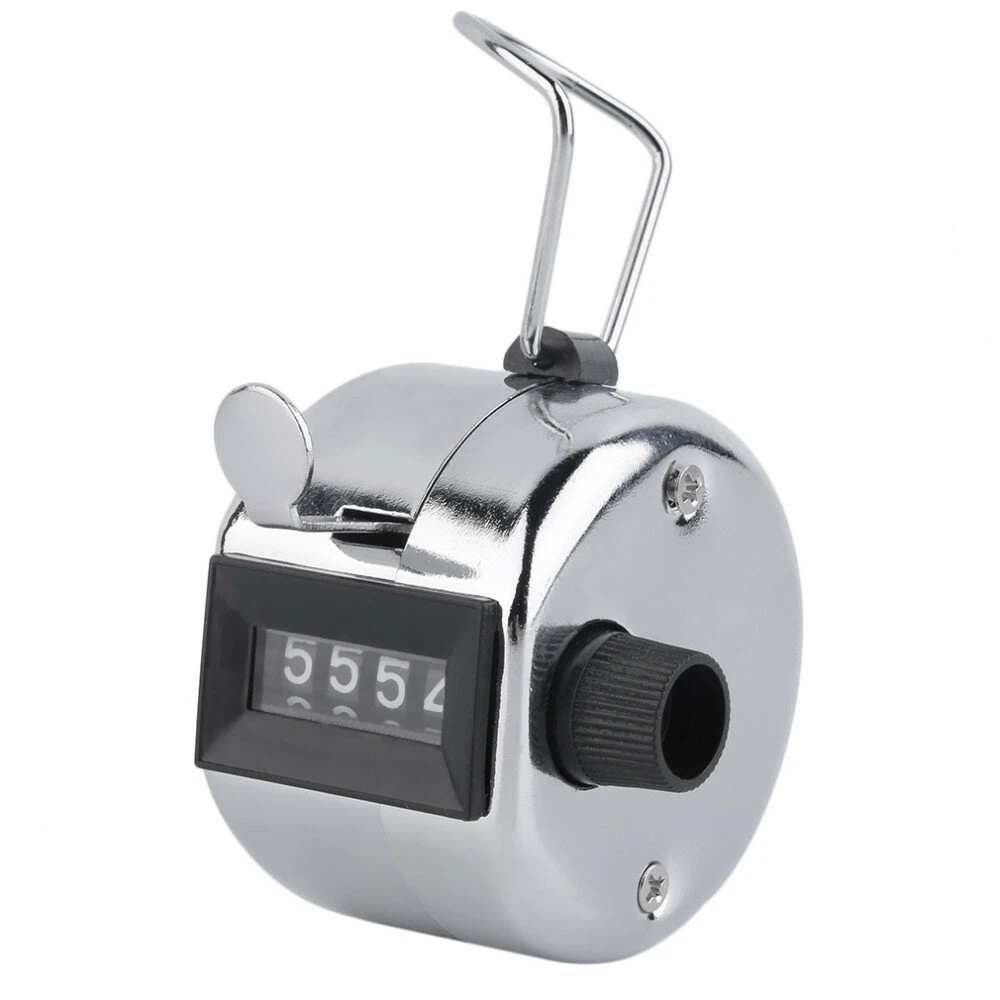 Metal Manual Counting Device 0-9999 | 4-Digit Hand Tally Counter with Mechanical Button - Image 5