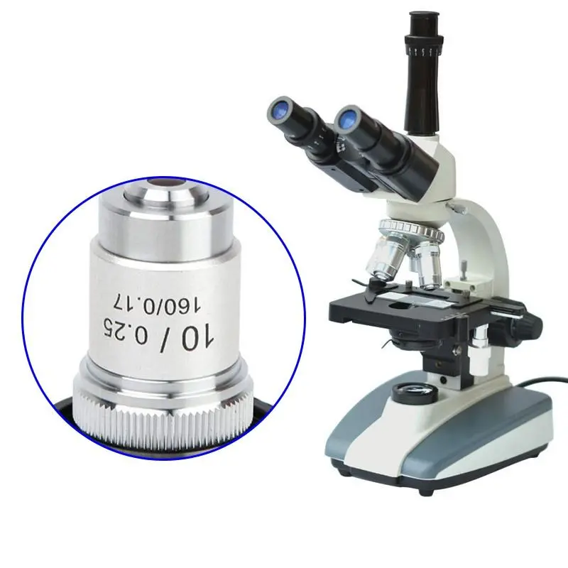 Achromatic Microscope Objective Lens - 195 10X Magnification | Professional - Image 2