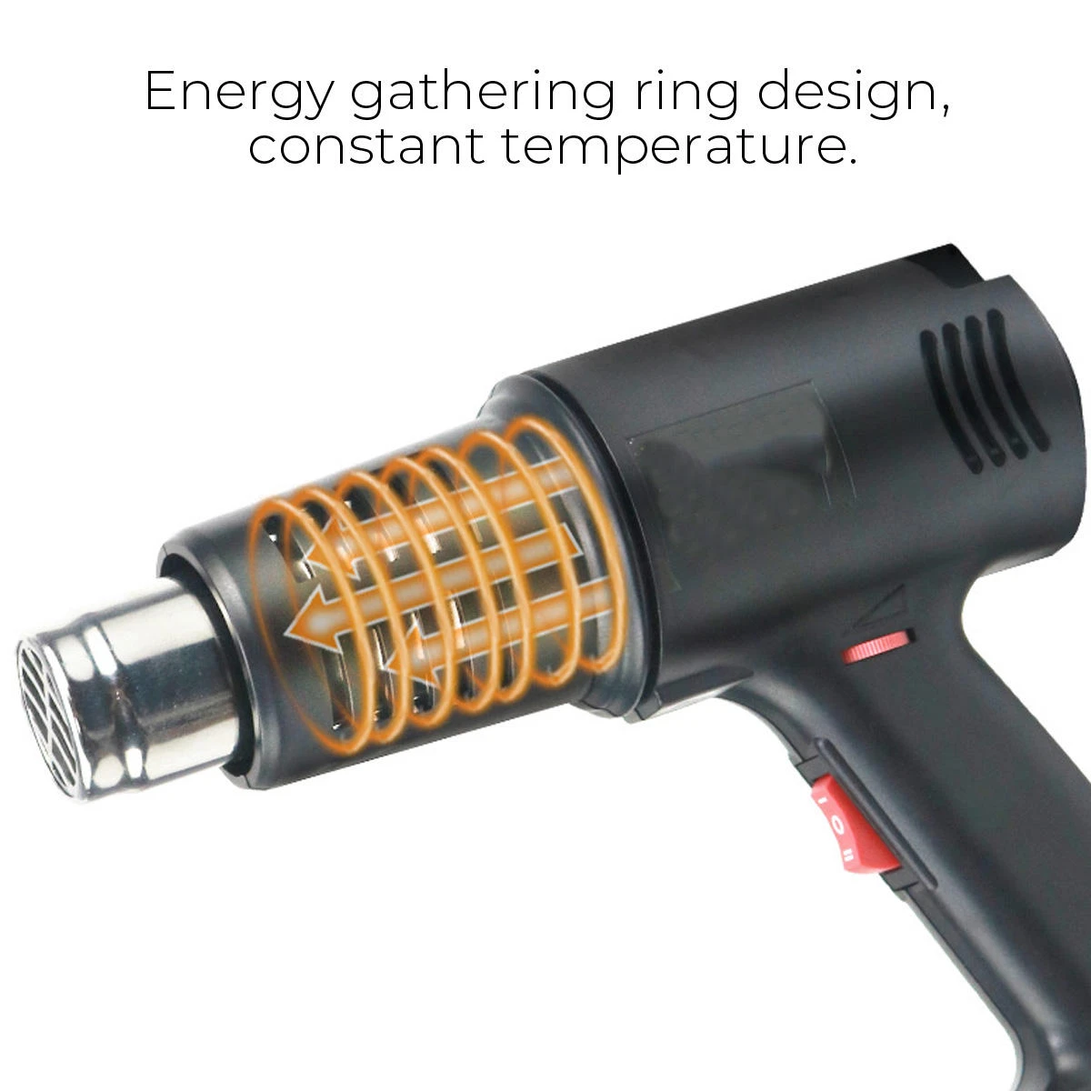 Lavor 2000W Electric Heat Gun - 2 Speed & 50-550°C Adjustable Hot Air Blower - Image 2