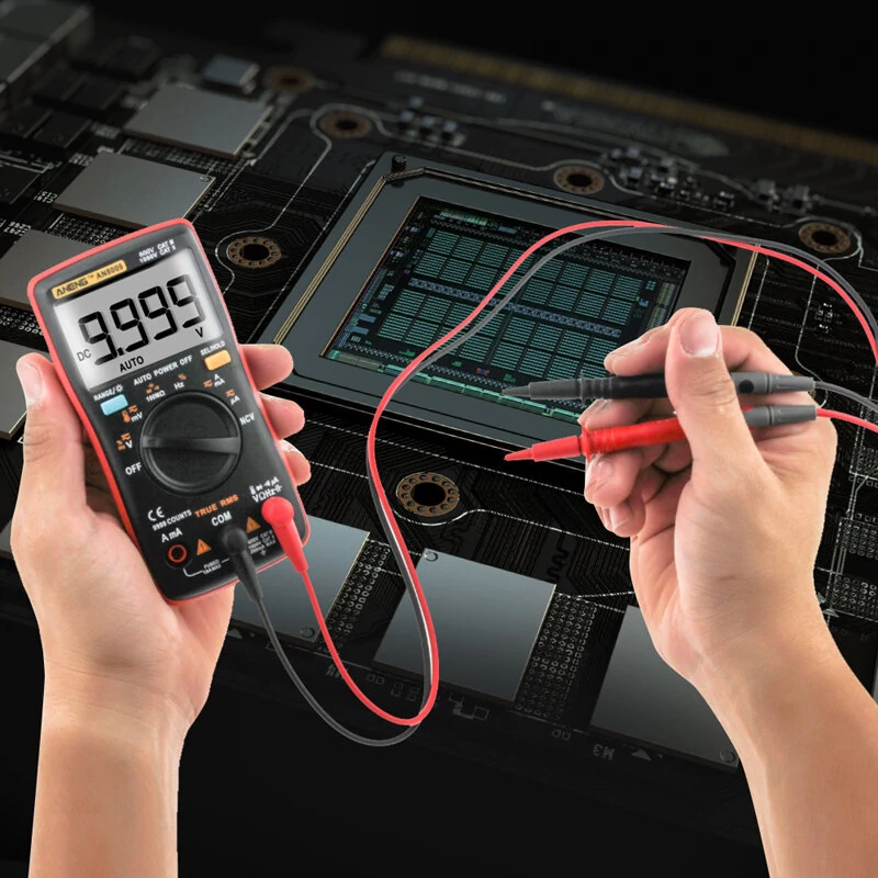 ANENG AN8009 True RMS Digital Multimeter - 9999 Counts NCV AC DC Voltage Tester - Image 2