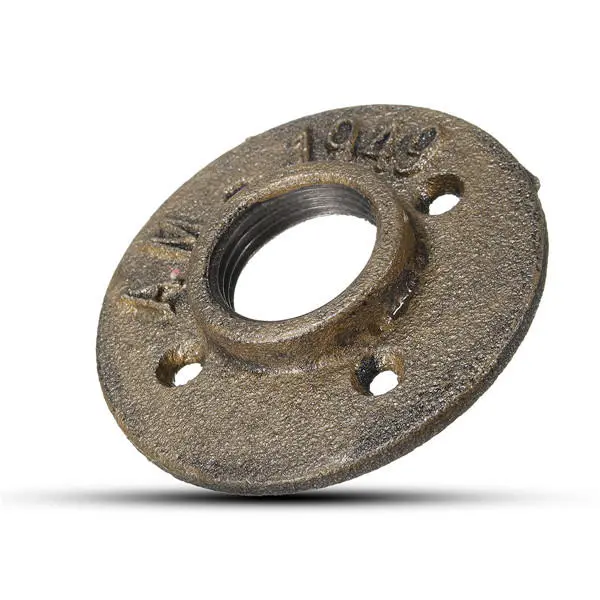 Malleable Iron Floor Flange - 1 Inch Threaded for Pipe Fittings & Wall Mount - Image 2