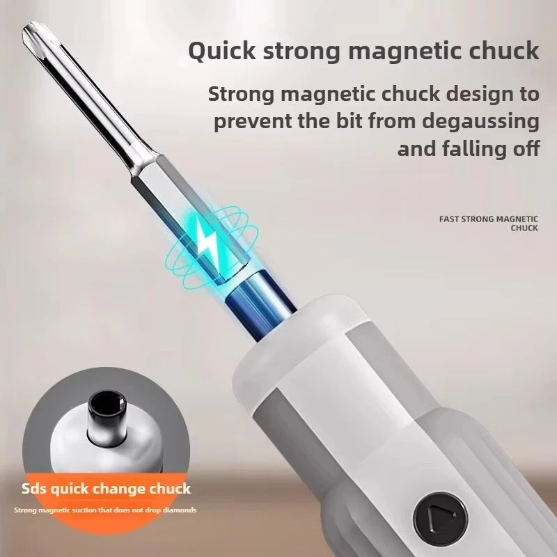 DELI Cordless Electric Screwdriver 3.6V | 3 Nm Torque, Type-C Fast Charging & 12 S2 Steel Bits - Image 4