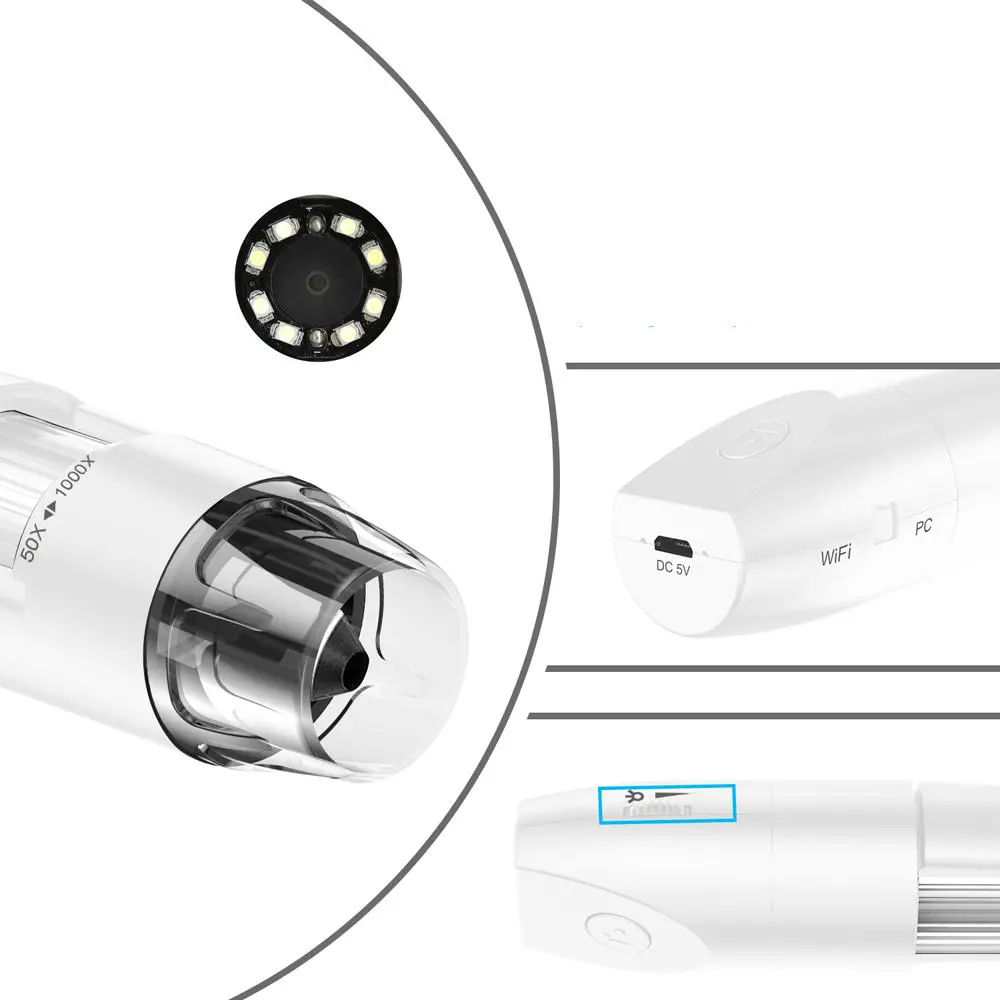 Inskam 316 Portable WiFi Digital Microscope - 1080P HD | For IOS Android PC - Image 4