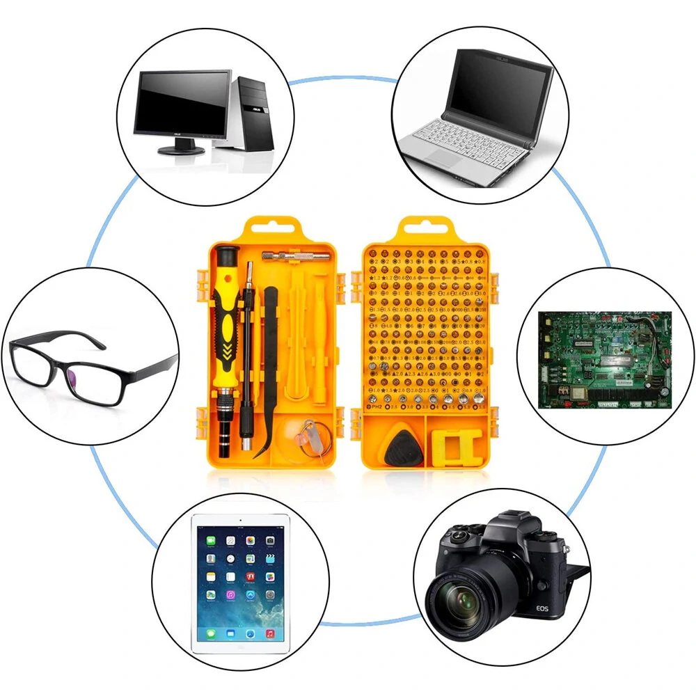 Professional Screwdriver Set - 115 in 1 Precision Magnetic Repair Kit | Compatible with Cell Phone & Computer - Image 3