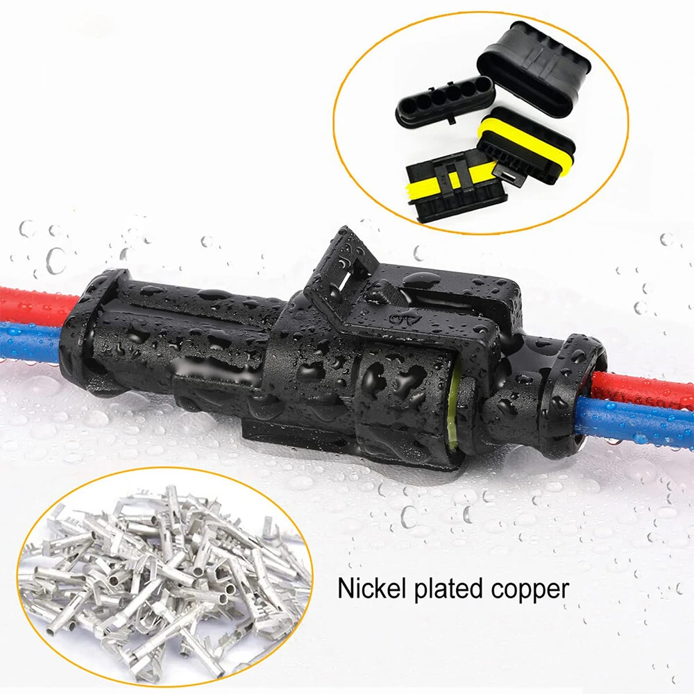 240Pcs 20 Kits 2 Pin Automotive Electrical Connectors - Waterproof Quick Connect Wire Terminals - Image 5