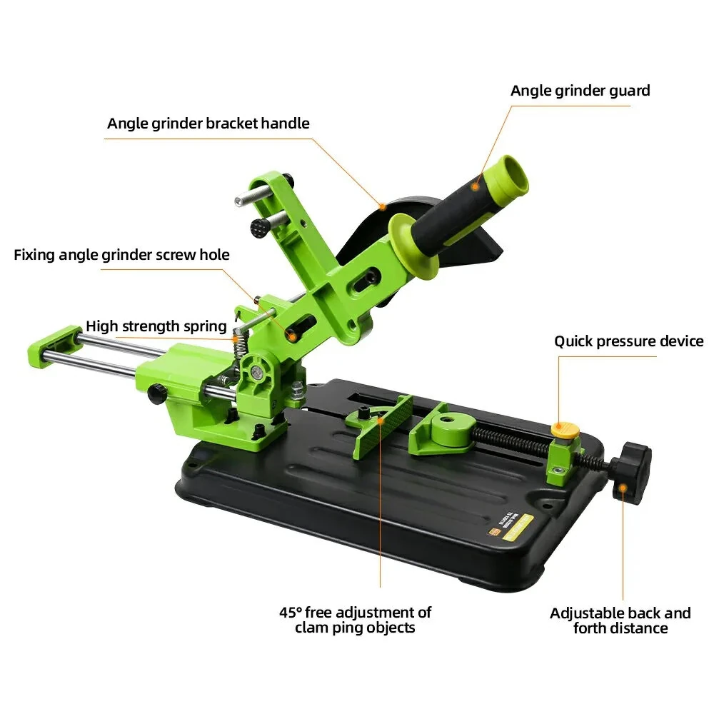Drillpro Universal Angle Grinder Stand | Adjustable Cutting Base for 115mm 125mm Grinder - Metal Woodworking Tool - Image 5