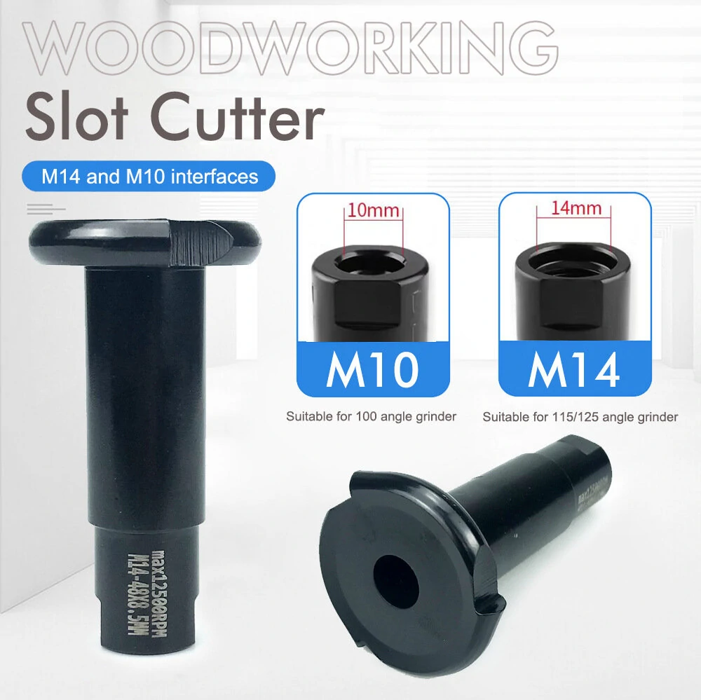 3-in-1 Woodworking Tool Set | Slot Cutter Grinder & Polisher | M10/M14 Angle Grinder Attachment - Image 4