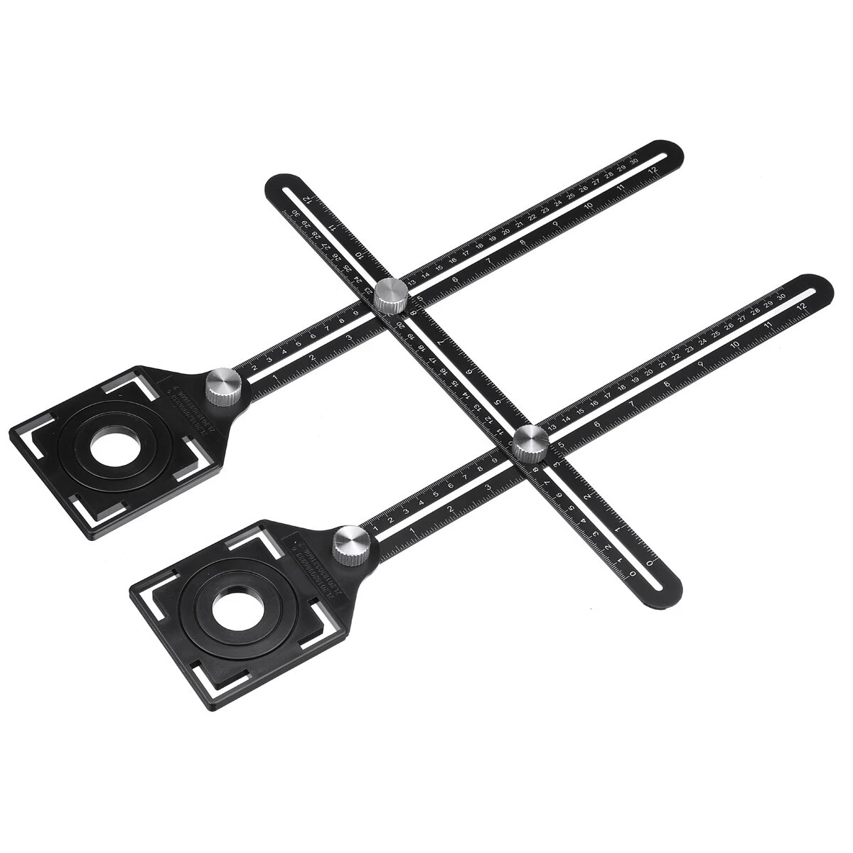 Multi Angle Adjustable Ruler & Drill Hole Locator - Measuring Template Tool - Image 3