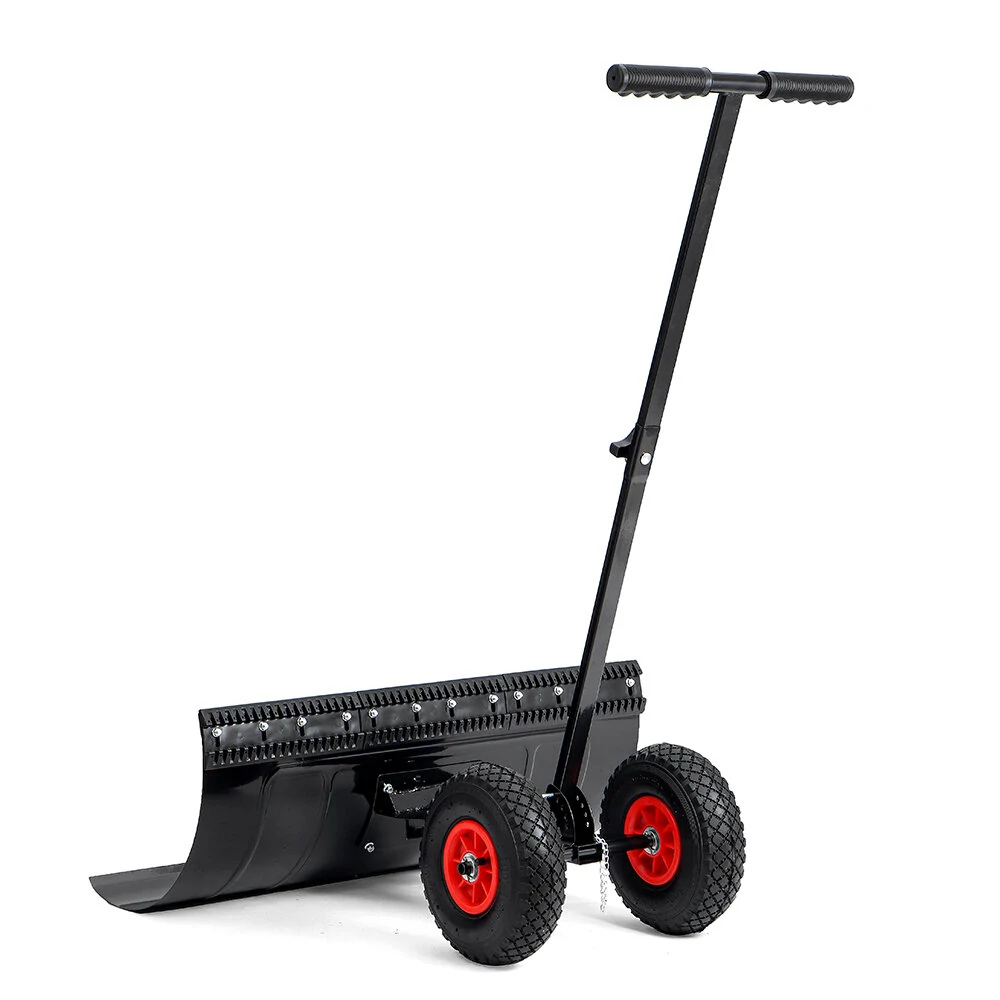 29 Inch Wheeled Snow Shovel - Adjustable Height & Multi-Angle Snow Pusher - Image 4