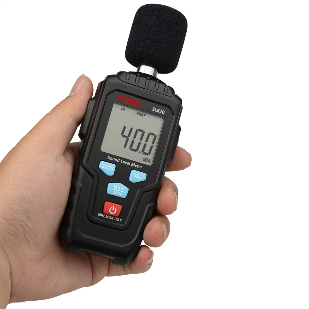 MESTEK SL620 Sound Level Meter | 30-135dB Decibel Meter with Data Logger - Image 2