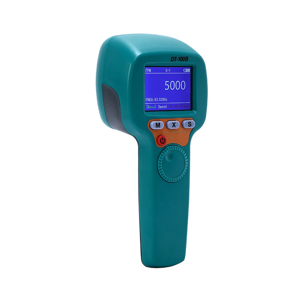 DT-100B Digital Handheld Stroboscope | LED Flash Tachometer 60-999999 RPM - Image 2