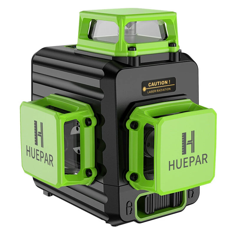 Huepar B03CG 3D Self-Leveling Laser Level | 12 Green Lines | Type-C Charging & Case - Image 3