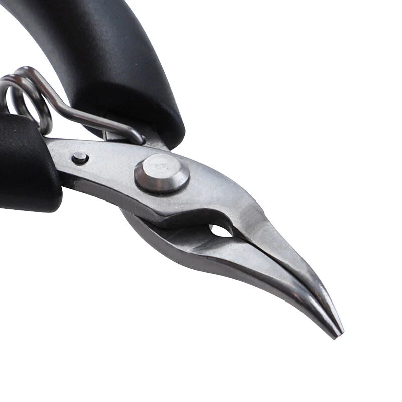 Klein Tools 4-Inch Mini Pliers - Needle, Flat & Curved Nose - Stainless Steel - Image 4