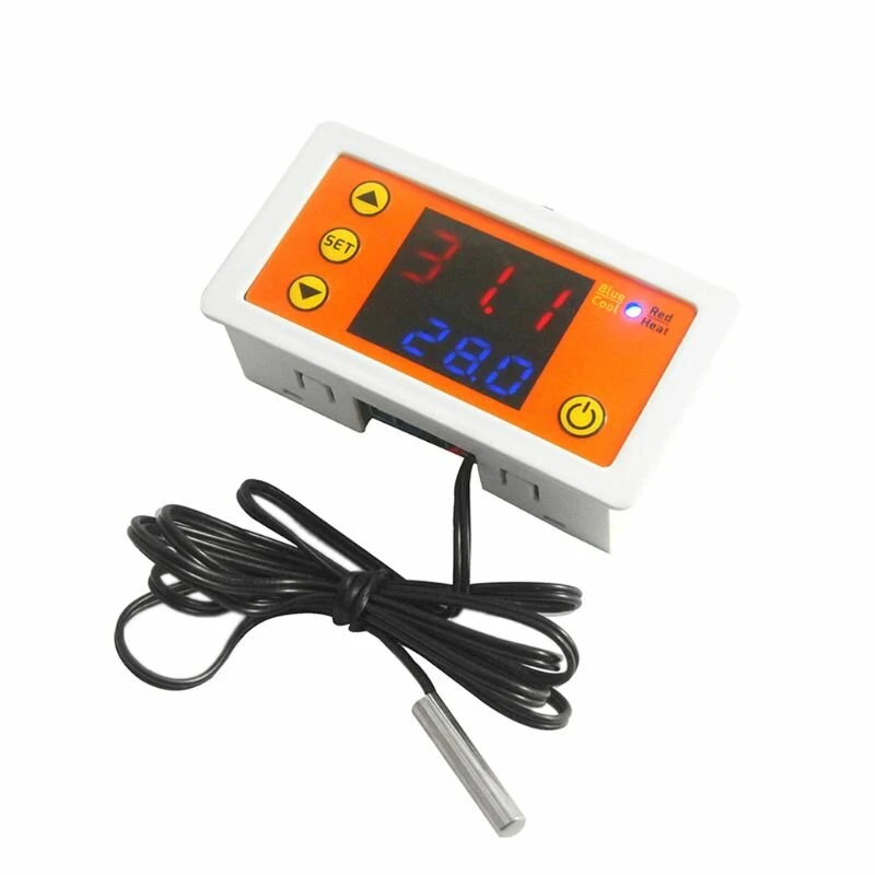 Digital Temperature Controller Thermostat - 110V-220V AC / 12V DC with LED Display & Buzzer - Image 3
