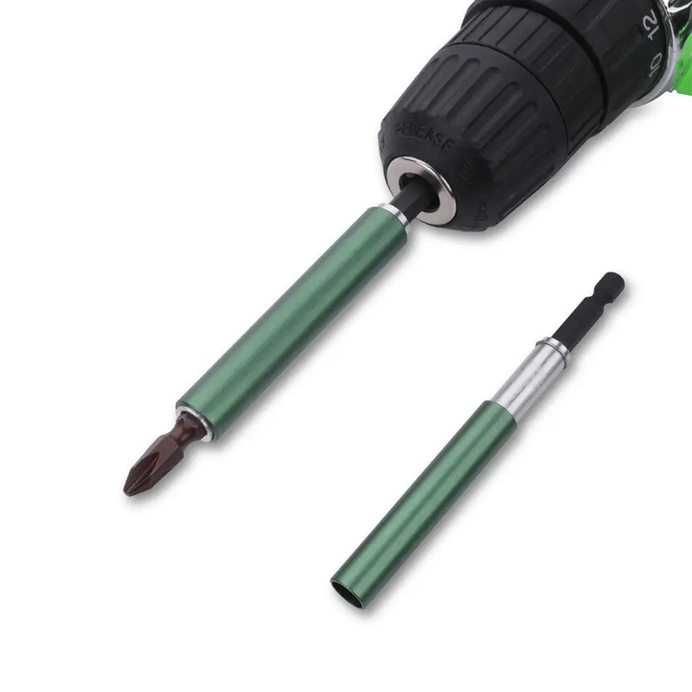Flexible 10pcs 100mm Magnetic Extension Holder | 1/4 Inch Hex for Drill Bits - Image 3