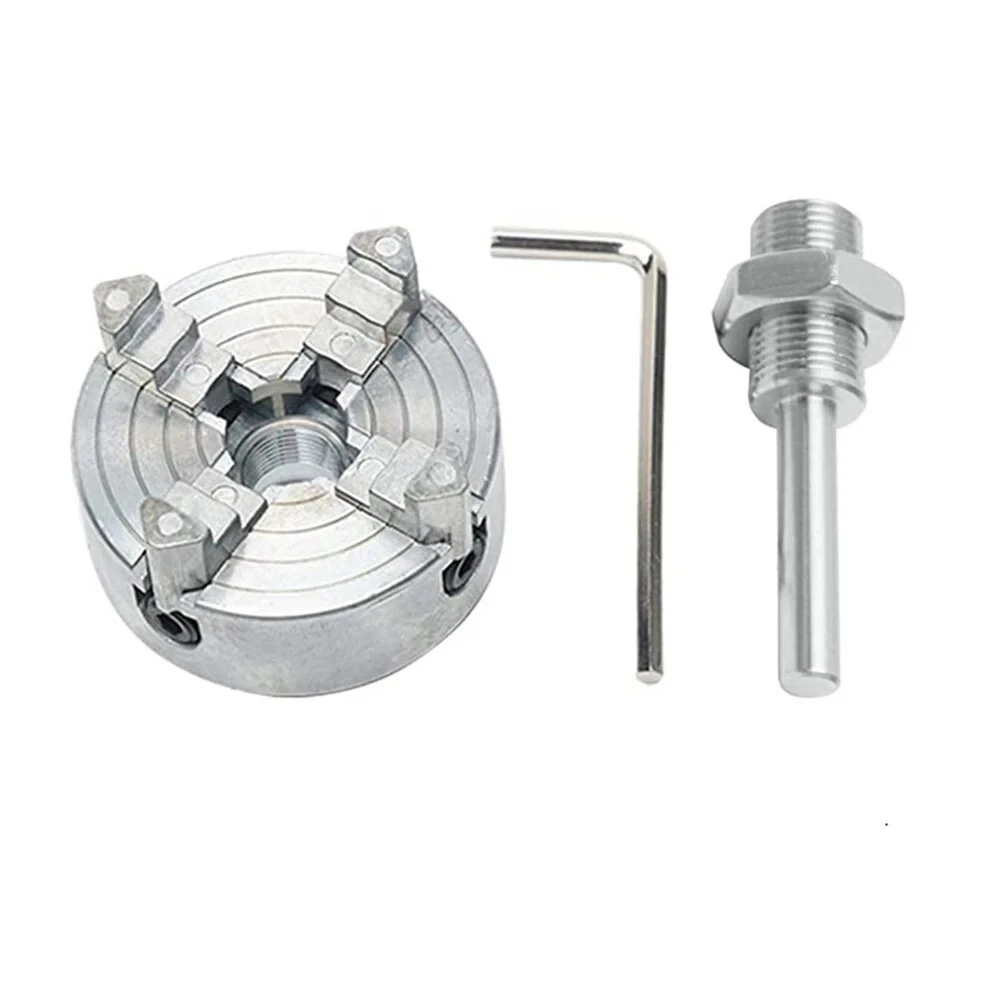Zinc Alloy Self-Centering Lathe Chuck Set - 3-Jaw & 4-Jaw - High Precision for Mini Metal Lathe - Image 3