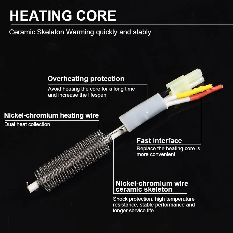 QUICK 857DW+ 957DW+ 706W Hot Air Rework Soldering Station | A1147 Heating Core - Image 3