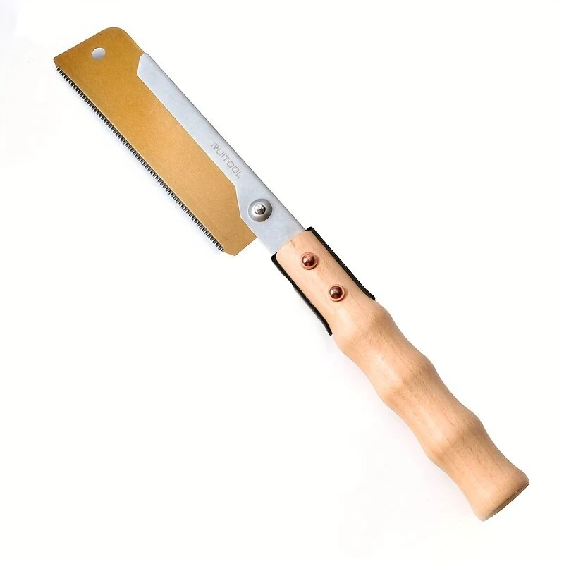 RUITOOL 7-Inch Hand Saw | SK5 Steel Blade & Wood Handle | Dual-Sided Fine & Coarse Teeth - Image 2
