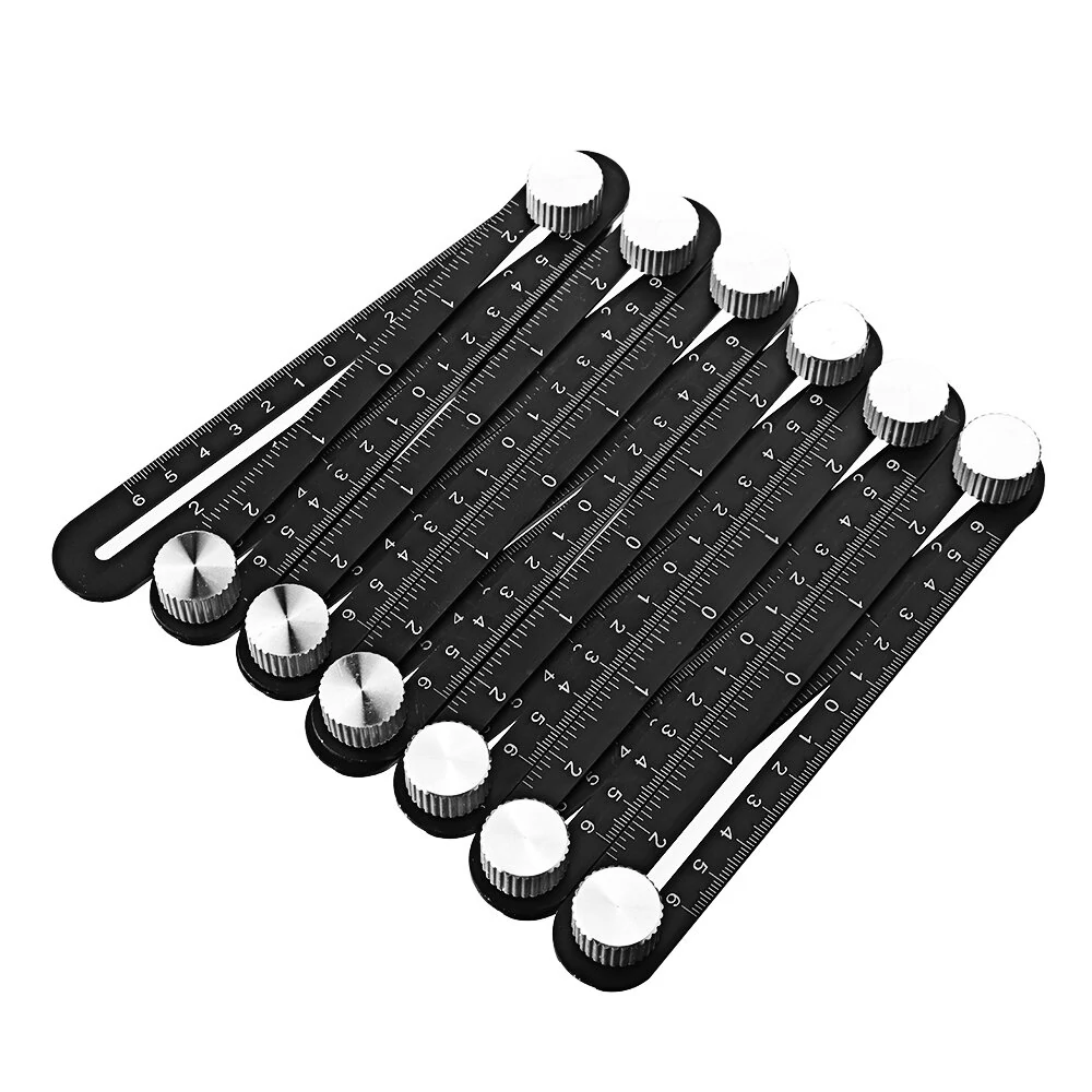 Twelve Folding Ruler | Aluminum Alloy Multifunctional Angle Measurement Tool for Floor Tile & Wood - Image 2
