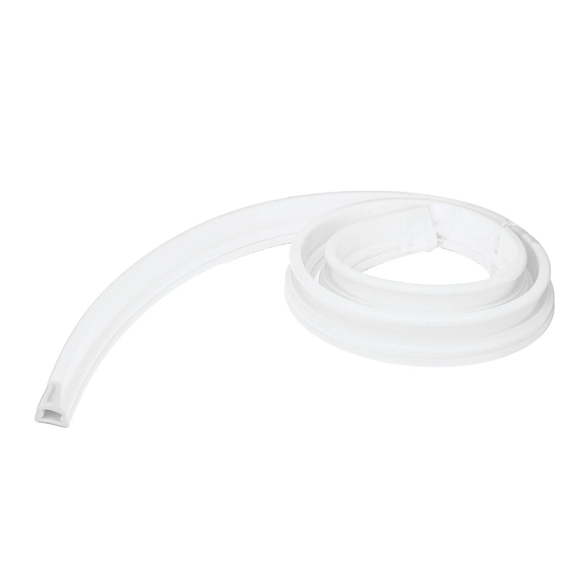 White Rubber Dam Water Stopper - 60-200cm Flood Barrier for Bathroom | Silicone Water Blocker - Image 2