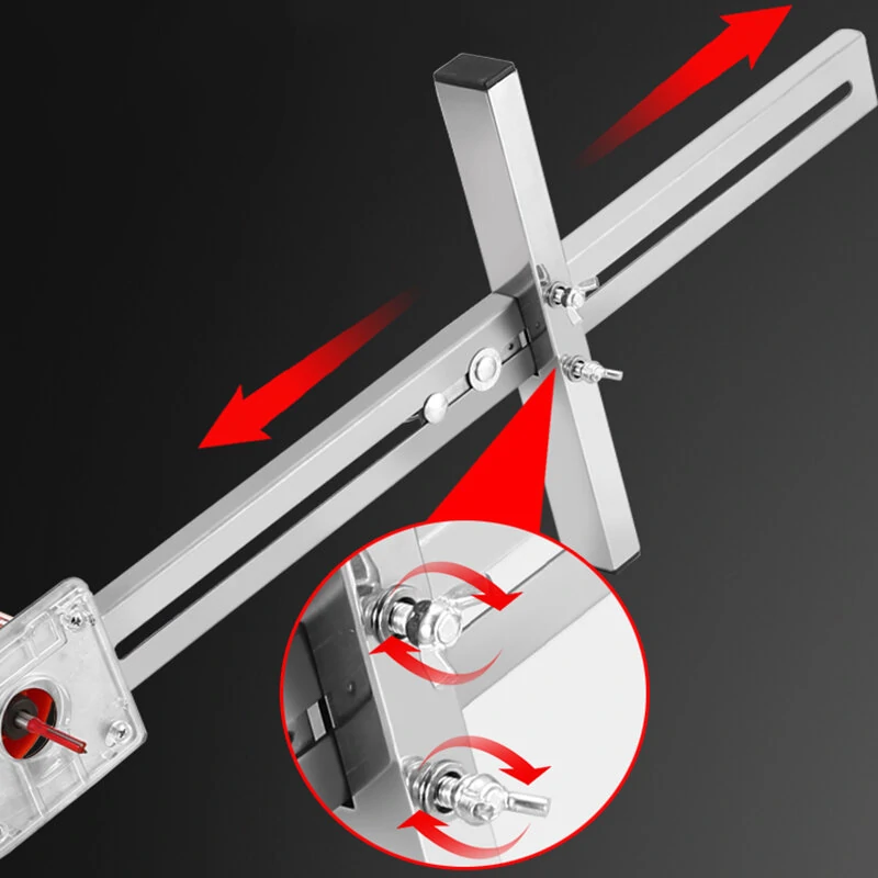 Woodworking Router Edge Guide - Trimmer Positioning Tool for Cutting Boards - Image 4