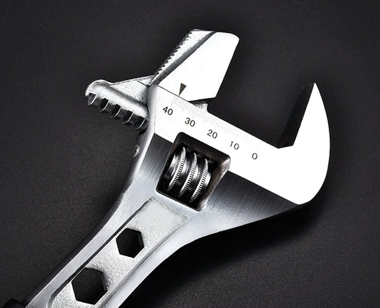 Dual-Use Adjustable Wrench | Multi-Function Pipe & Open-End Wrench - Image 3