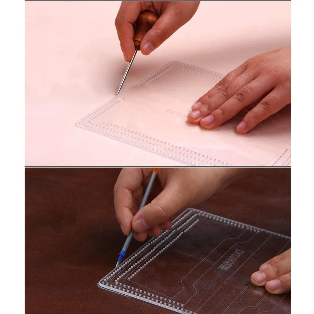 Acrylic Bag Pattern Stencil Template | DIY Leather Craft Tool Set for Shoulder Bags - Image 4
