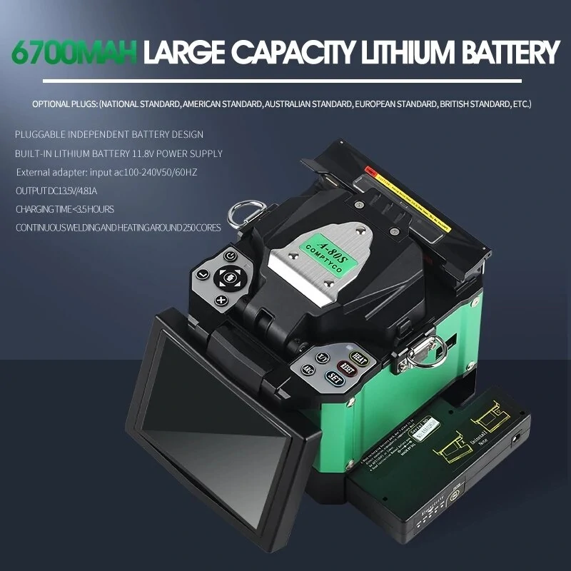 COMPTYCO A-80S Green Automatic Fiber Optic Fusion Splicer Machine | Arc Welder - Image 3