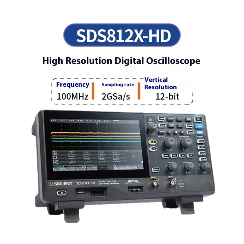 SIGLENT SDS800X HD Oscilloscope - 12-bit High Resolution, 100MHz Bandwidth, 2GSa/s - Image 3