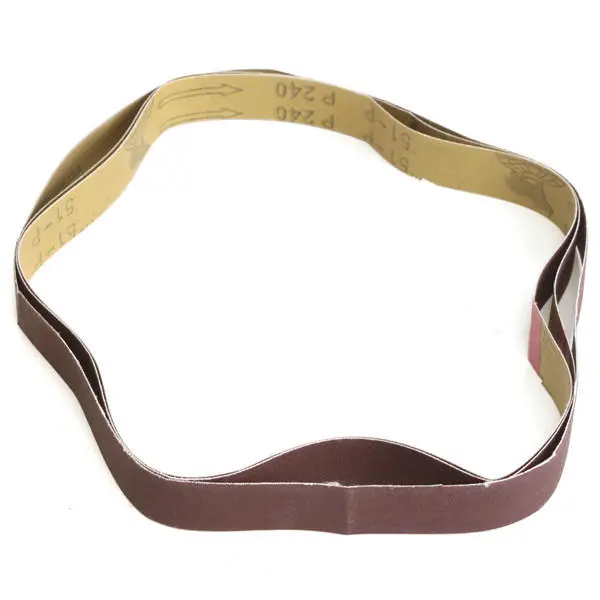 3pcs 762x25mm 240 Grit Aluminum Oxide Sanding Belts | Wood Grinding Work - Image 2