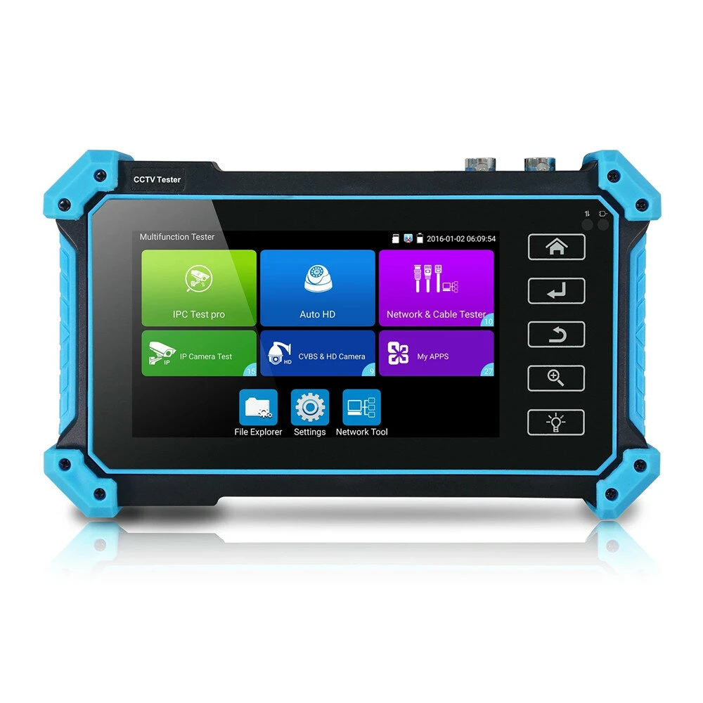 IPC5100 Plus Coaxial HD CCTV Tester - 5 Monitor 8MP AHD TVI CVI - POE & DC12V Output - Image 2