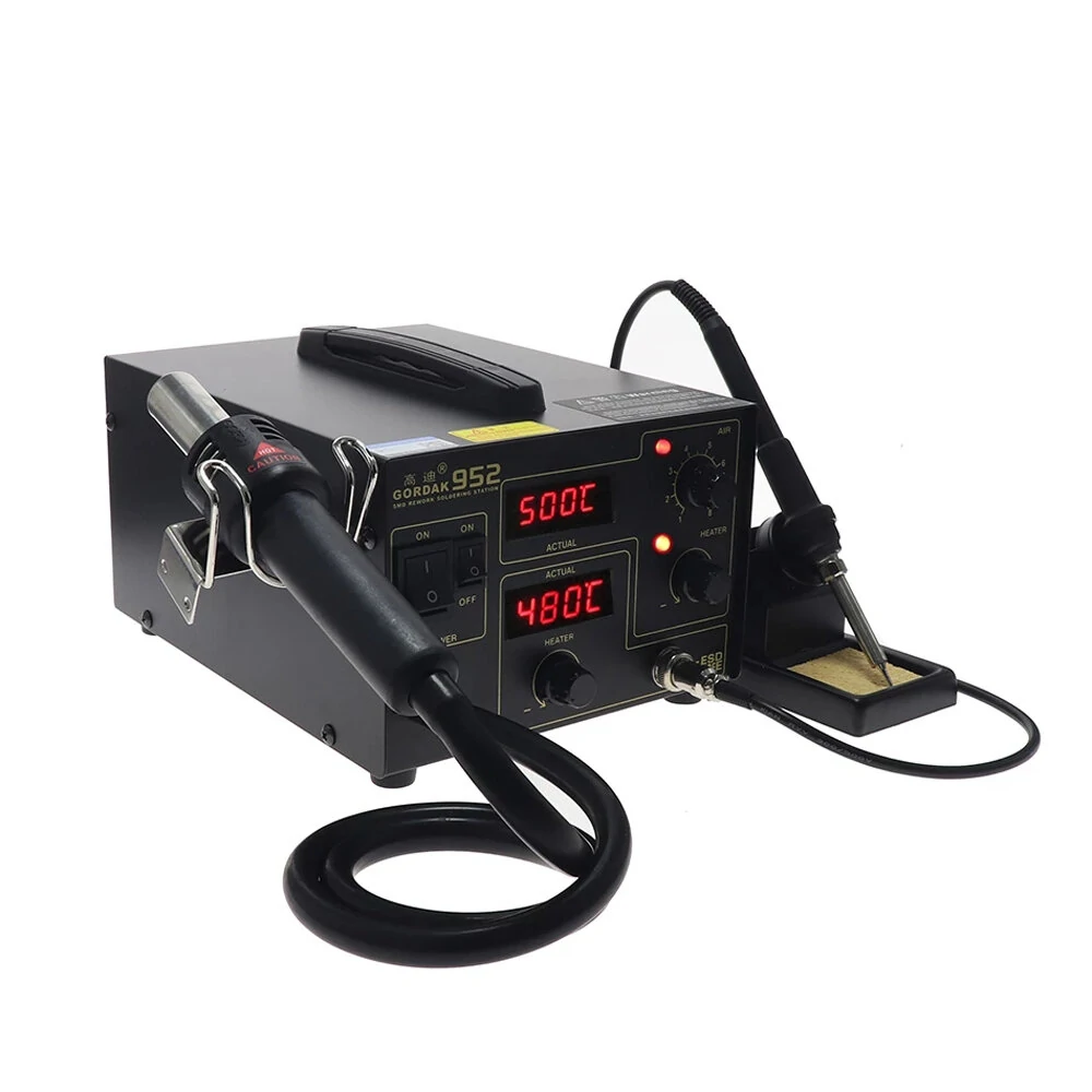 GORDAK 952 2-in-1 Rework Station | Digital Desoldering & Hot Air Heater - Image 4