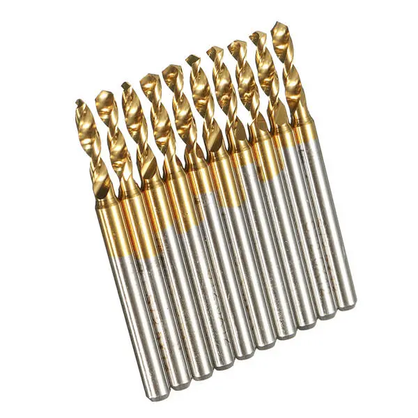 10pcs 3.175mm Shank 2.5mm HSS Titanium Coated PCB Drill Bits Model XYZ - Image 4